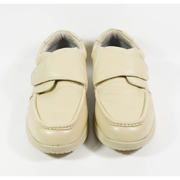 Nunn Bush 84814-106 Cream Bone Leather Cam Strap Hook Loop Slip On Loafer Sz 13W main image 3